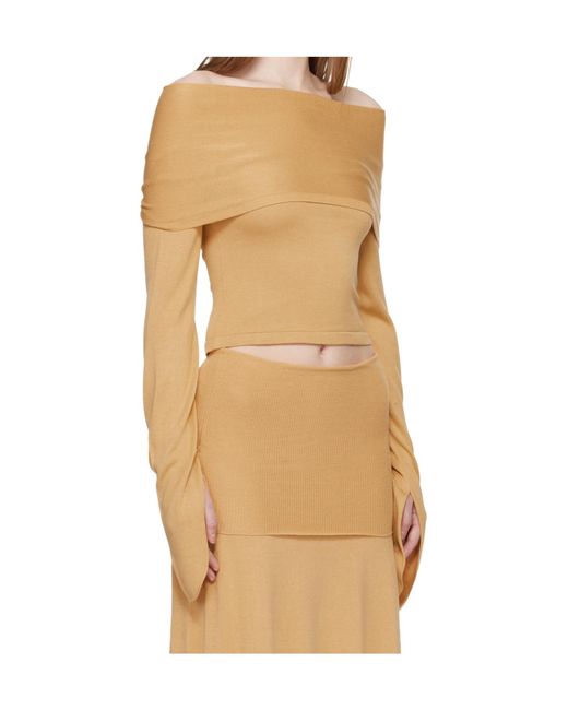 AYA MUSE Natural Draped Rylin Top
