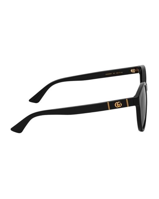 Gucci Black Eyewear Round Frame Sunglasses