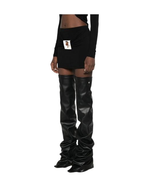 Jean Paul Gaultier Black Pleated Skirt