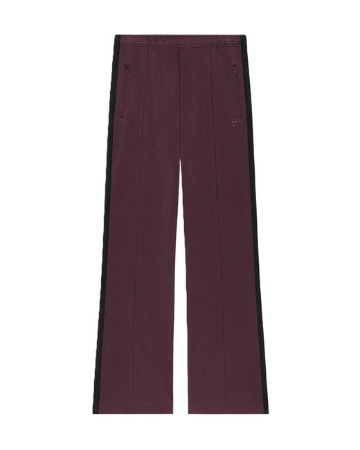 Courreges Purple Logo Casual Pants for men