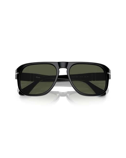 Persol Green Pilot Frame Sunglasses for men