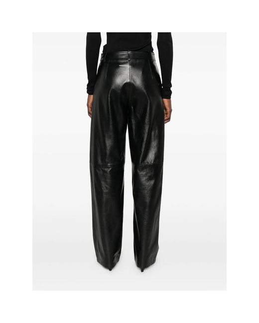 Max Mara Gray Casual Pants With Belt Loops