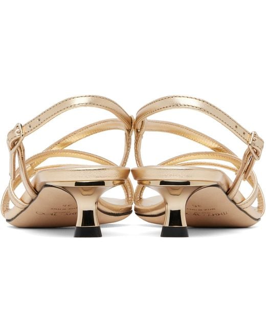 Jimmy Choo Natural Farris High-Heeled Sandals