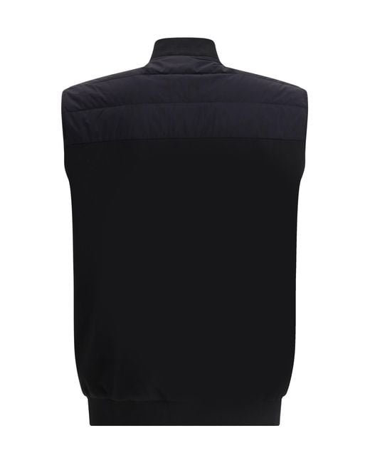 Moose Knuckles Blue Quilted Zipped Gilet for men