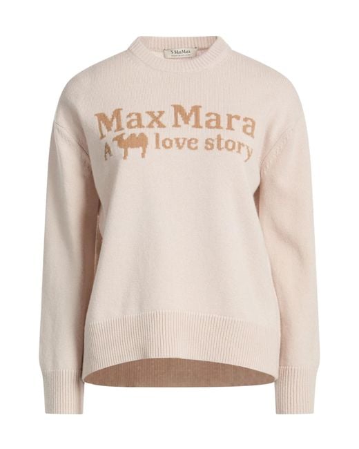 Max Mara Pink Two-Tone Lightweight Knit Top