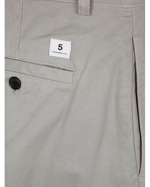 Department 5 Gray Cotton Trousers for men