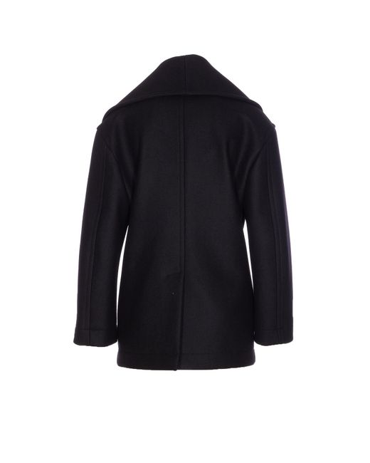 Bottega Veneta Blue Double Breasted Coat