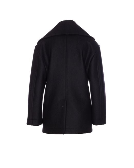 Bottega Veneta Blue Double Breasted Coat