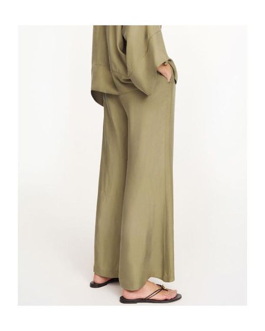 By Malene Birger Green Lucee Wide-Leg Trousers