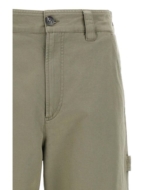 A.P.C. Green Fergus Straight Leg Pants for men