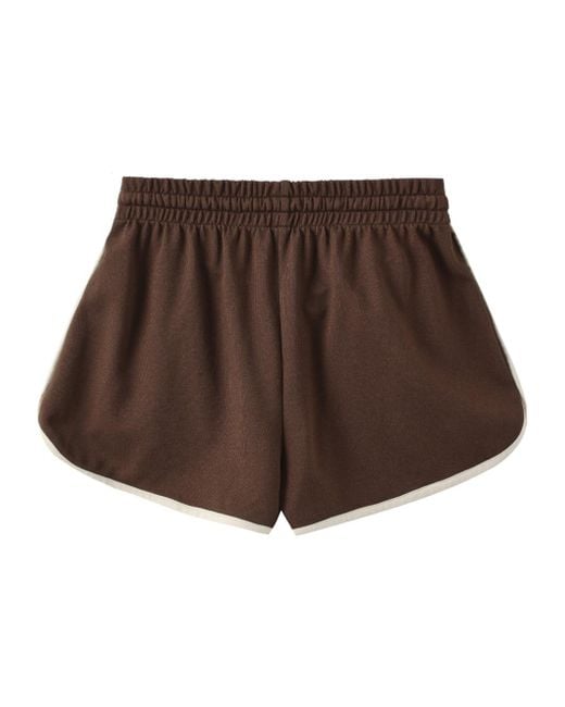 Marissa Chiara Brown Elastic Waist Shorts