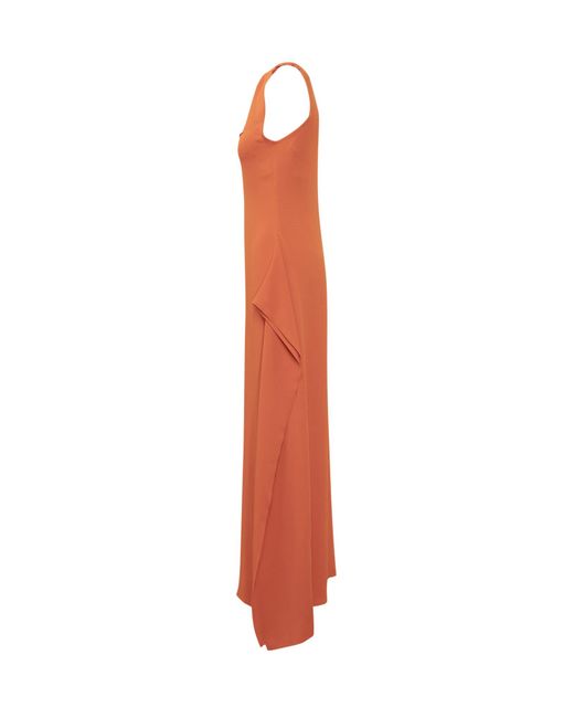 Lanvin Red Sleeveless Maxi Dress
