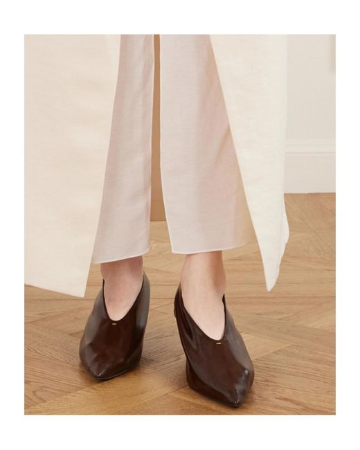 Khaite White Tal Woven Midi Skirt