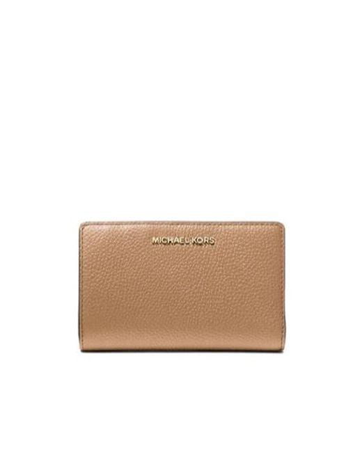 MICHAEL Michael Kors Natural Logo Lettering Medium Wallet