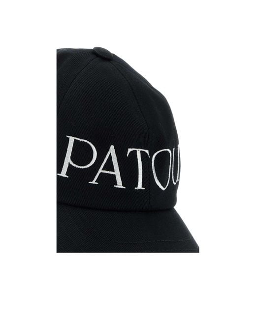 Patou Black Logo Embroidered Baseball Cap