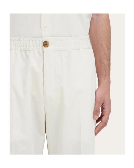 Ferragamo White Tailored Jogger for men