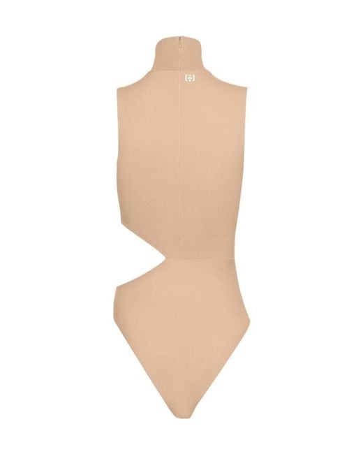 Wolford White Warm Up Cut-Out Bodysuit