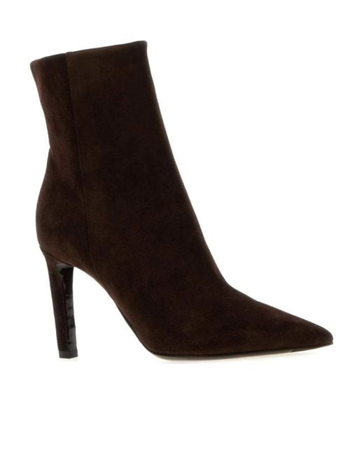 Jimmy Choo Brown Frankie 85 Ankle Boots