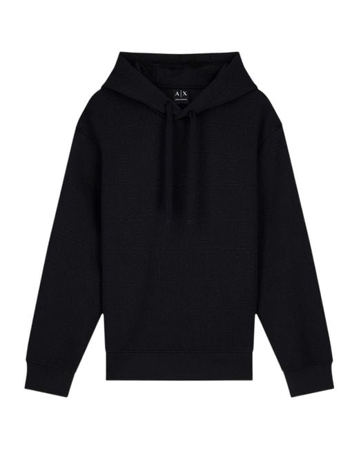 ARMANI EXCHANGE Blue Long-Sleeve Sweatshirt for men