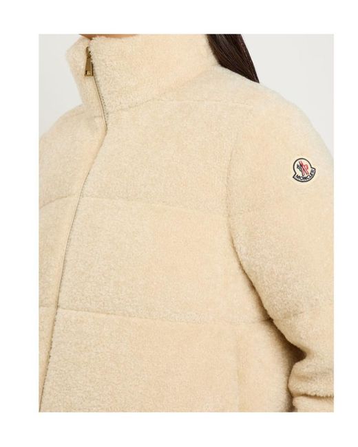 Moncler Natural Cedre Padded Teddy Jacket