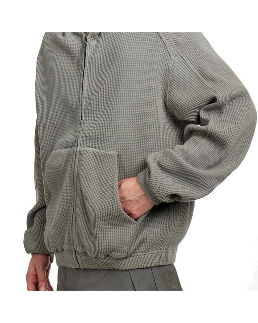 Roa Gray Hooded Zip-Up Sweatshirt for men