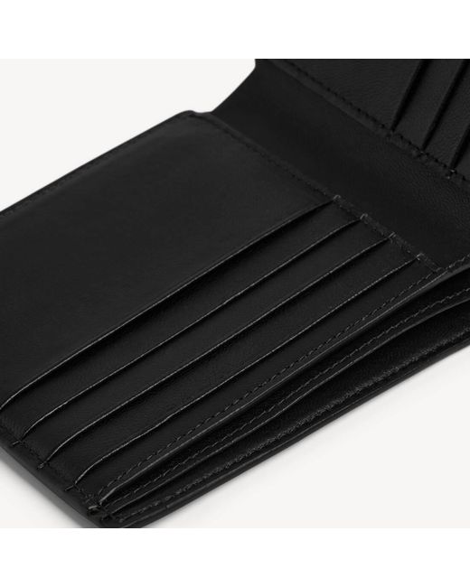 Balenciaga Black Printed Logo Bifold Wallet for men