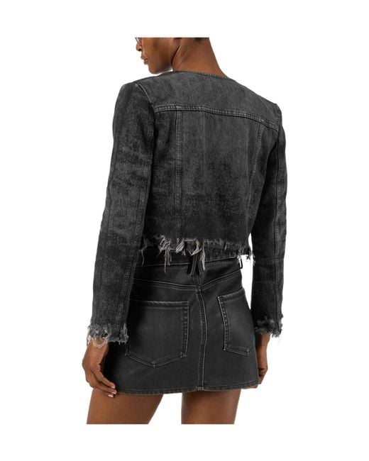 DIESEL Black Short Denim Jacket