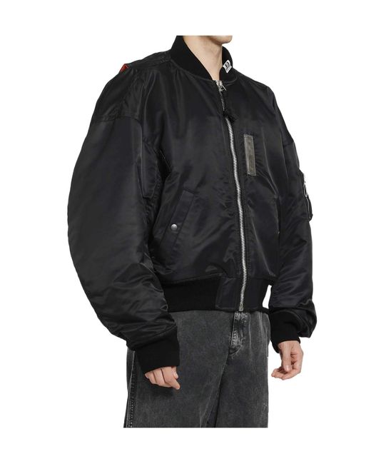 Maison Mihara Yasuhiro Black Vest Combined Flight Jacket for men