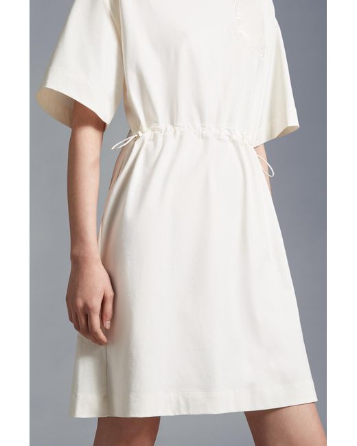 Moncler White Cotton Dress