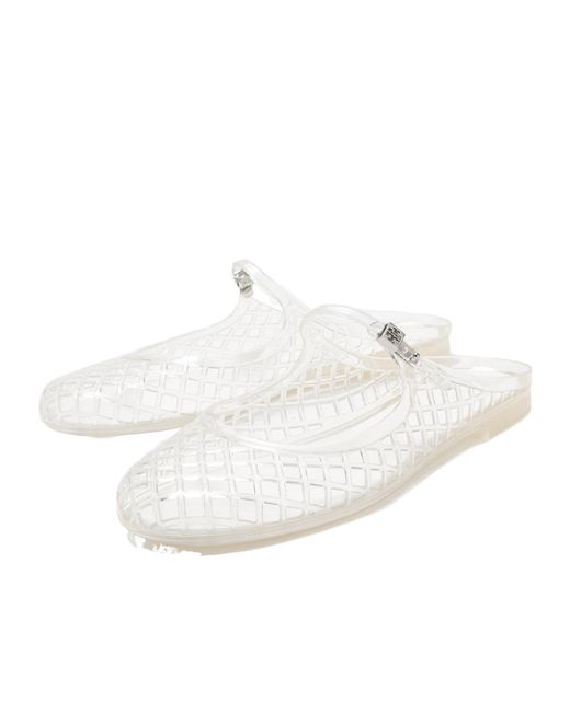 Tory Burch White Mellow Mary Jane Jelly Sandals