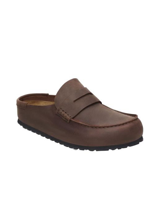 Birkenstock Brown Naples 2.0 Slip-On Loafers for men