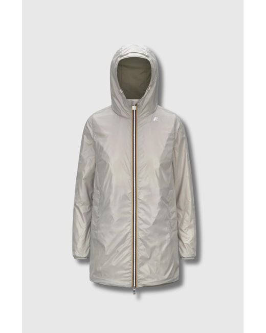 K-Way Green Reversible Waterproof Mid Jacket