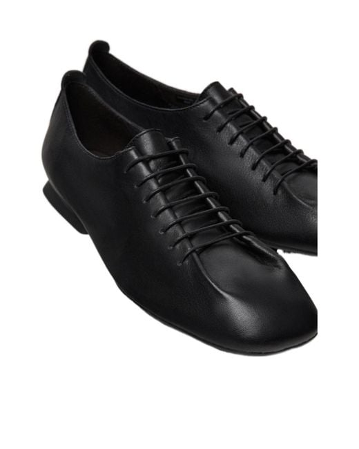 Camper Black Casi Myra Round Toe Lace-Up Shoes