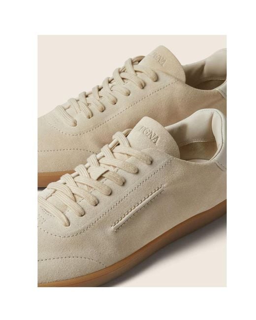 Zegna Brown 232 Low-Top Sneakers for men