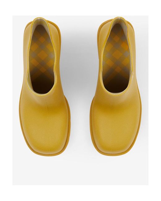 Burberry Yellow Marsh Slip-On Ankle Boots