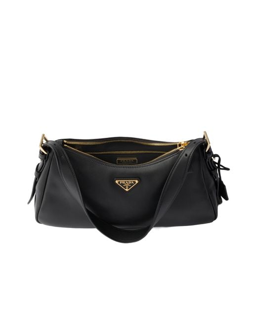 Prada Black Aimée Zipped Medium Shoulder Bag