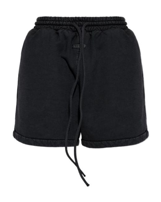 Fear Of God Black Elastic Waist Shorts for men