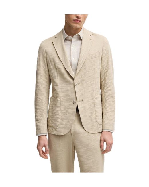 Boss Natural Single-Breasted Blazer for men