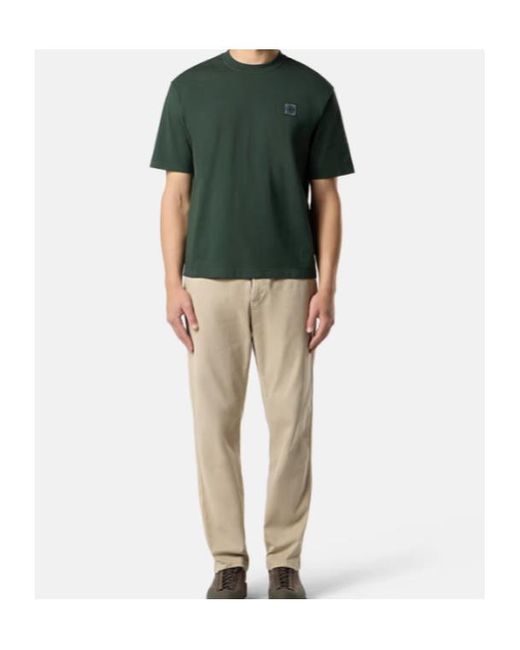 Stone Island Green Logo Patch Crewneck T-Shirt for men