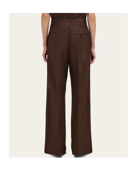 Ferragamo Brown Tailored Trouser