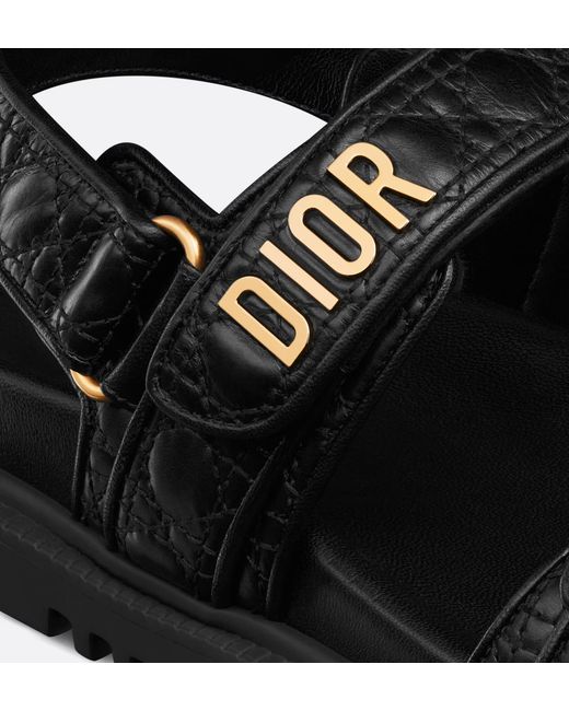 Dior Black Act Flat Sandals