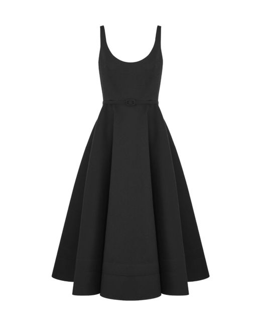 Dior Mid-Length Flared Dress With Belt in Black | Lyst Dior Mid-Length Flared Dress With Belt in Black | Lyst