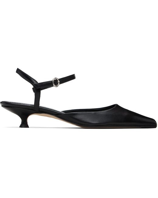 Aeyde White Colette 35Mm Pointed-Toe Leather Pumps