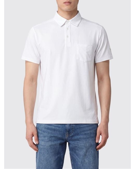 Save The Duck White Jacob Chest-Pocket Polo Shirt for men