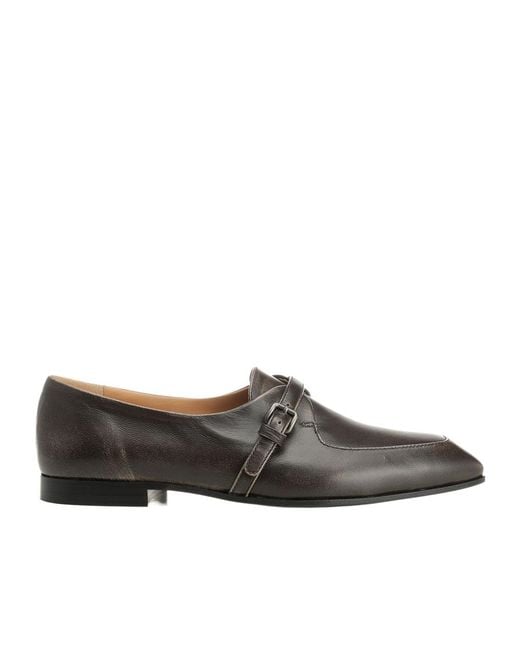 Church's Brown Square-Toe Flat Shoes