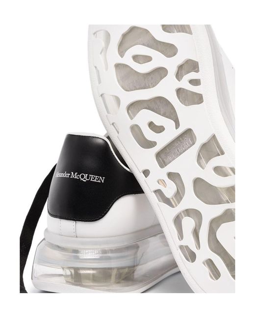 McQueen White Low-Top Lace-Up Sneakers for men