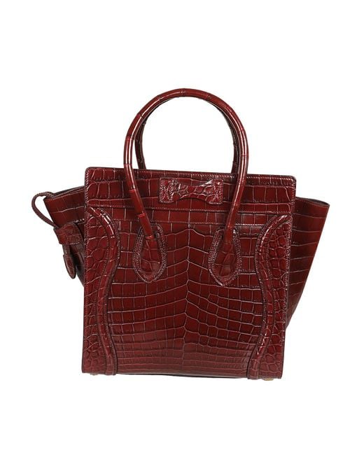 Céline Red Smiley Handbag