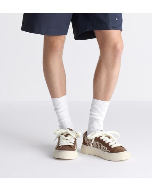 Dior Brown Homme B33 Spin Sneakers for men