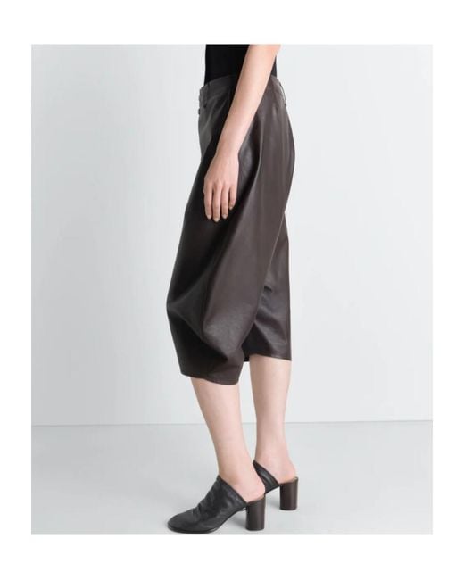 Lemaire Gray Button Detailed Tapered Shorts