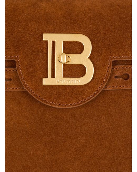 Balmain Brown B-Buzz 23 Foldover Top Tote Bag